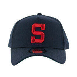 New Era 9Forty San Diego Padres 1949 S Logo A-Frame Snapback Hat Dark Navy Red