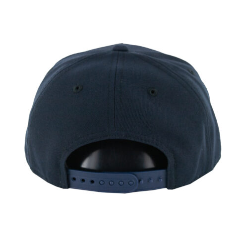 New Era 9Forty San Diego Padres Ligature Redux 1998 Gwynn P Logo A-Frame Snapback Hat Dark Navy White Orange - Image 4