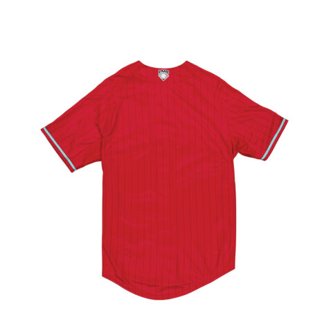 New Era Mexico City Diablos Rojos de Mexico Official On Field Away Jersey Scarlet Red Clear Mint