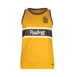New Era San Diego Padres F2 Tank Top Shirt Gold Brown White