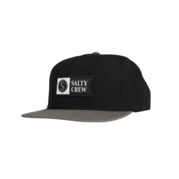 Salty Crew Alpha Tech 5 Panel Snapback Black Coffee