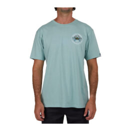 Salty Crew Blue Crabber Short Sleeve T-Shirt Mackerel Blue