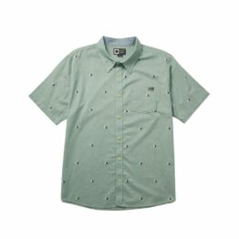Salty Crew Pennant Short Sleeve Woven Shirt Mackerel Green