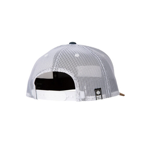 Salty Crew Pinnacle 2 Retro Trucker Adjustable Snapback Hat Indigo Tan