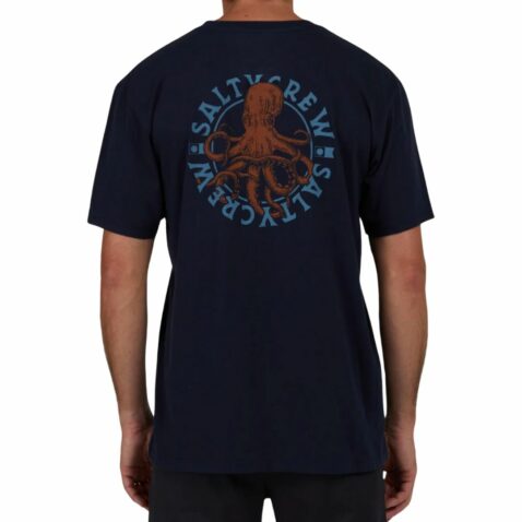 Salty Crew Tentacles Short Sleeve T-Shirt Navy Blue - Image 2
