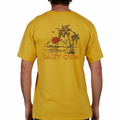 Salty Crew Unwind Premium Short Sleeve T-Shirt Mustard