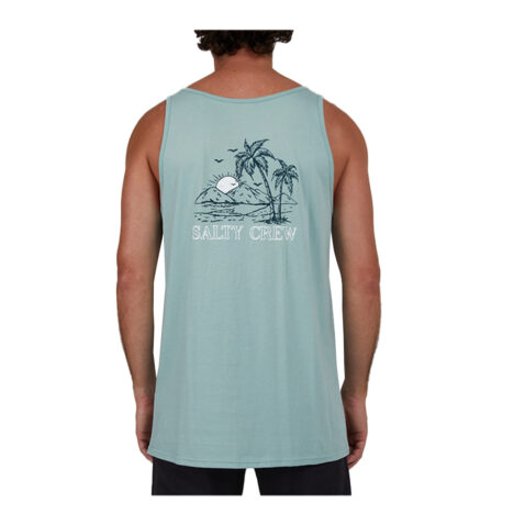 Salty Crew Unwind Tank Top T-Shirt Mackerel Blue - Image 2