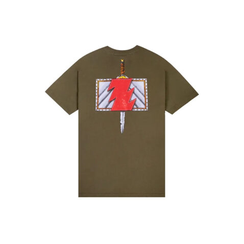 The Hundreds Linked Wildfire Zelda Short Sleeve T-Shirt Military Green - Image 2