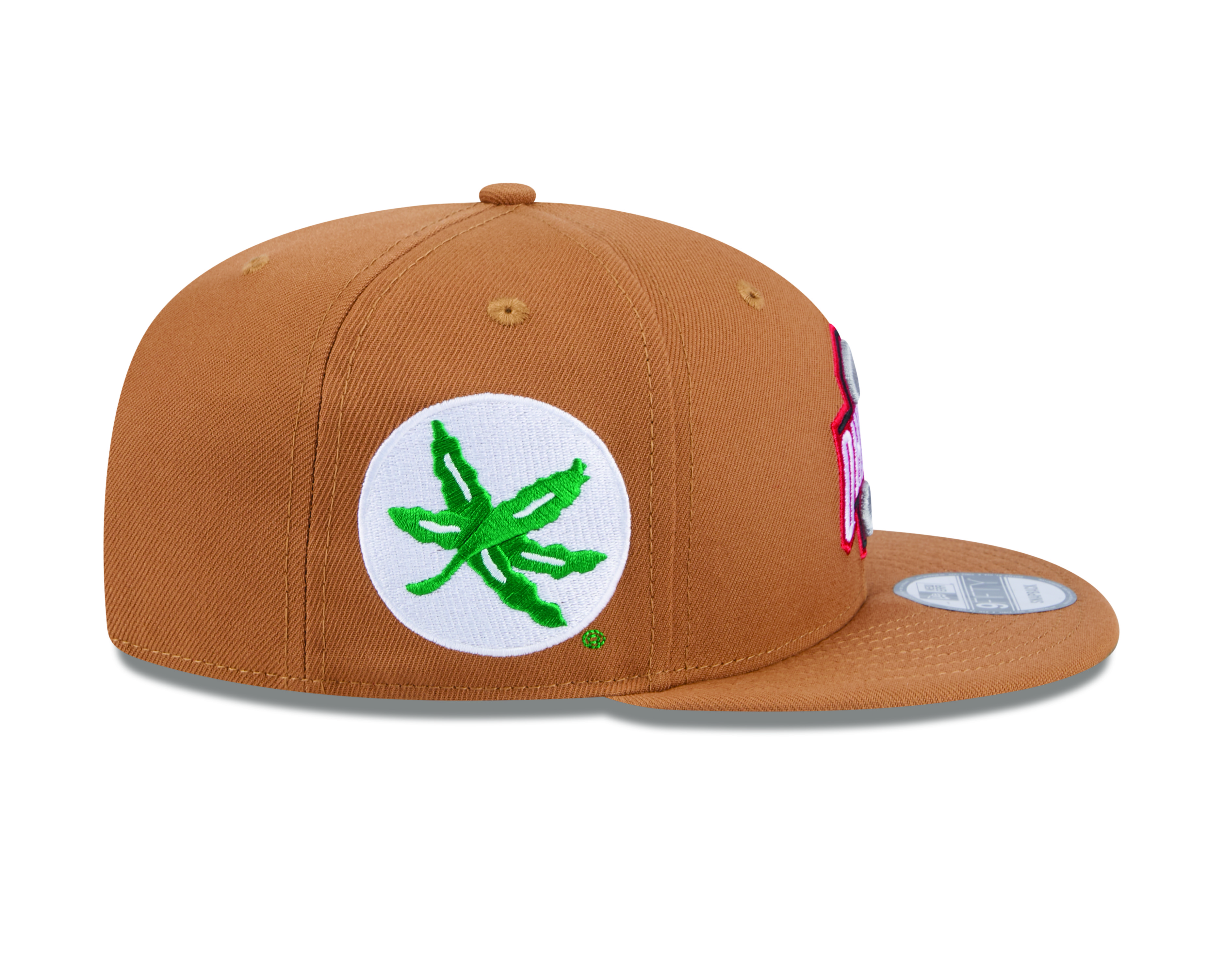 New Era 9Fifty Ohio State Buckeyes Color Pack Snapback Hat Light Bronze Red - Image 6