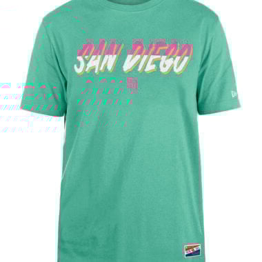 New Era San Diego Padres City Connect Wild Side Short Sleeve T-Shirt Mint Pink