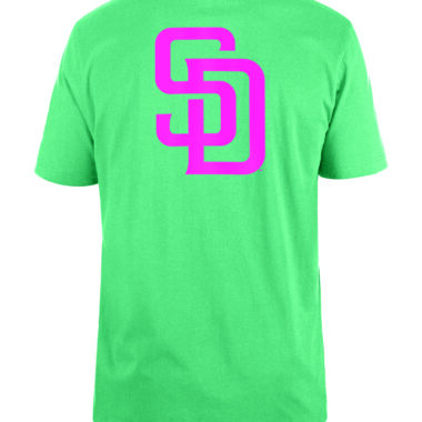 New Era San Diego Padres City Connect Wild Side Short Sleeve T-Shirt Mint Pink