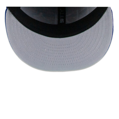 New Era 59Fifty Los Angeles Dodgers Katakana Fitted Hat Dark Royal Blue White - Image 7
