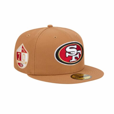 New Era 59Fifty San Francisco 49ers Color Pack Fitted Hat Light Bronze - Image 3