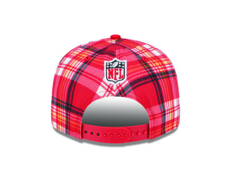 New Era 9Fifty Kansas City Chiefs Sideline Statement Snapback Hat Red Plaid - Image 5