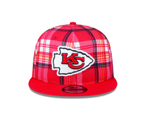 New Era 9Fifty Kansas City Chiefs Sideline Statement Snapback Hat Red Plaid - Image 2