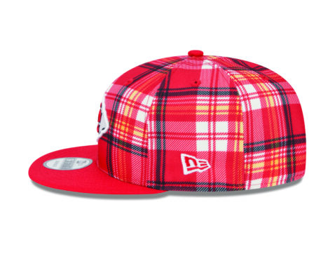 New Era 9Fifty Kansas City Chiefs Sideline Statement Snapback Hat Red Plaid - Image 4