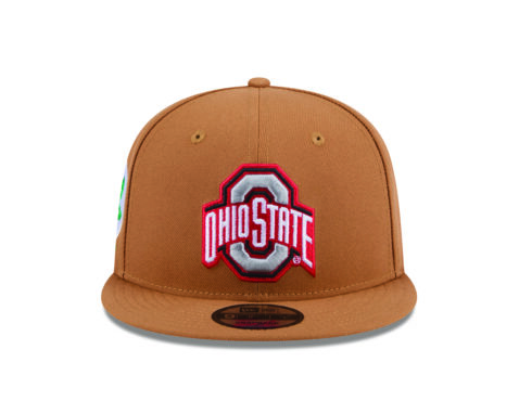 New Era 9Fifty Ohio State Buckeyes Color Pack Snapback Hat Light Bronze Red - Image 2