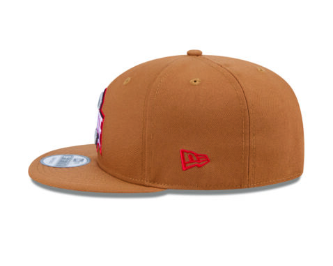 New Era 9Fifty Ohio State Buckeyes Color Pack Snapback Hat Light Bronze Red - Image 4