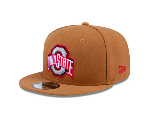 New Era 9Fifty Ohio State Buckeyes Color Pack Snapback Hat Light Bronze Red