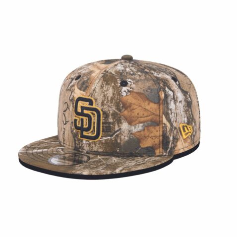 New Era 9Fifty San Diego Padres Snapback Hat Realtree Camo Black Gold