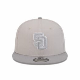 New Era 9Fifty San Diego Padres Two Tone Snapback Hat Stone Gray