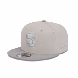 New Era 9Fifty San Diego Padres Two Tone Snapback Hat Stone Gray