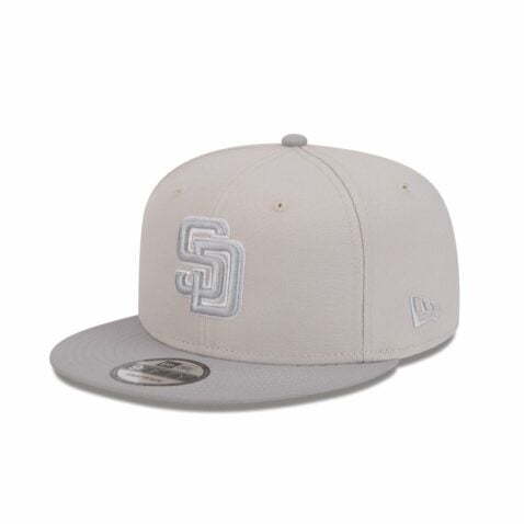New Era 9Fifty San Diego Padres Two Tone Snapback Hat Stone Gray