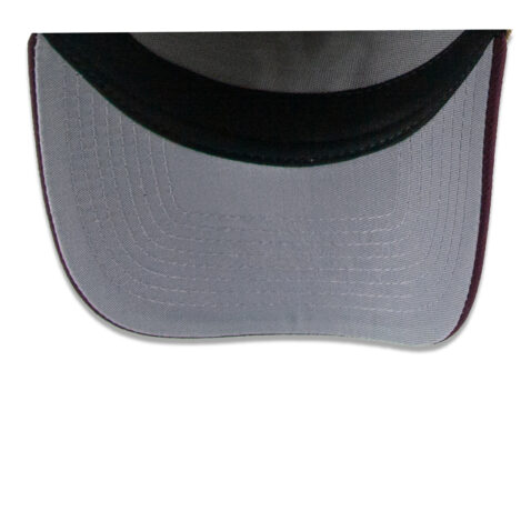 New Era 9Forty New York Yankees Two Tone A-Frame Snapback Hat Khaki White Maroon - Image 7