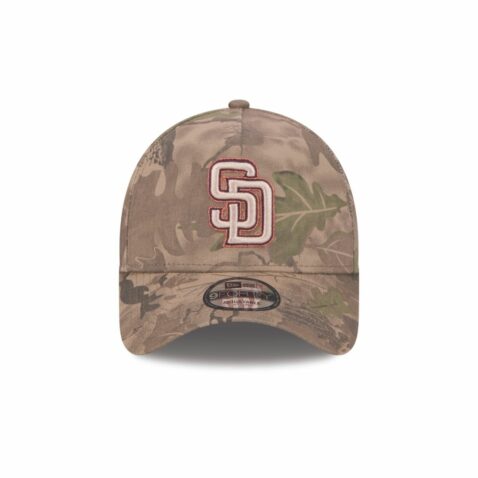 New Era 9Forty San Diego Padres A-Frame Snapback Hat Leaf Camo - Image 2