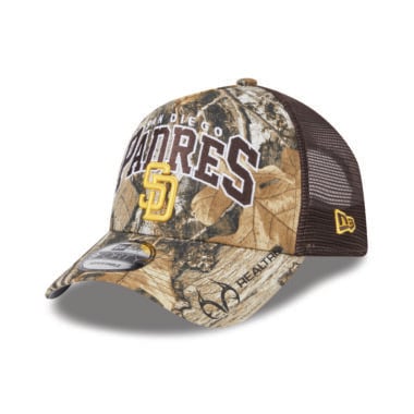 New Era 9Forty San Diego Padres A-Frame Snapback Hat Realtree Camo Brown Gold New Era 9Forty San Diego Padres A-Frame Snapback Hat Realtree Camo Brown Gold