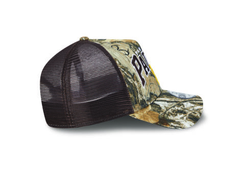 New Era 9Forty San Diego Padres A-Frame Snapback Hat Realtree Camo Brown Gold - Image 6