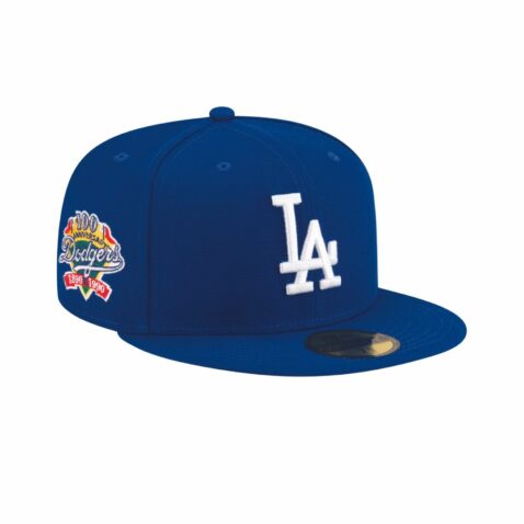 New Era x Diet Starts Monday 59Fifty Los Angeles Dodgers Fitted Hat Dark Royal Blue White - Image 3