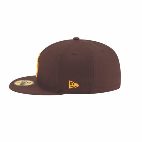 New Era x Diet Starts Monday 59Fifty San Diego Padres Cooperstown Fitted Hat Brown Gold - Image 4