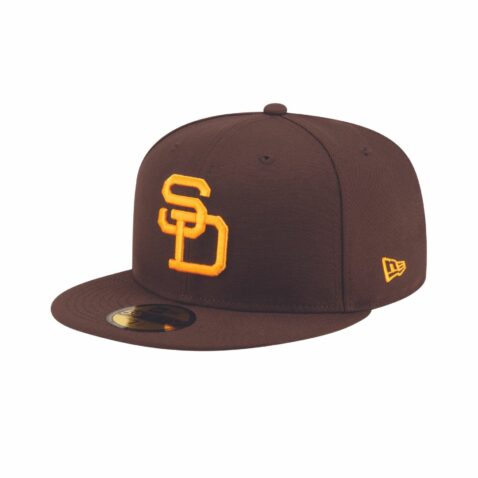 New Era x Diet Starts Monday 59Fifty San Diego Padres Cooperstown Fitted Hat Brown Gold