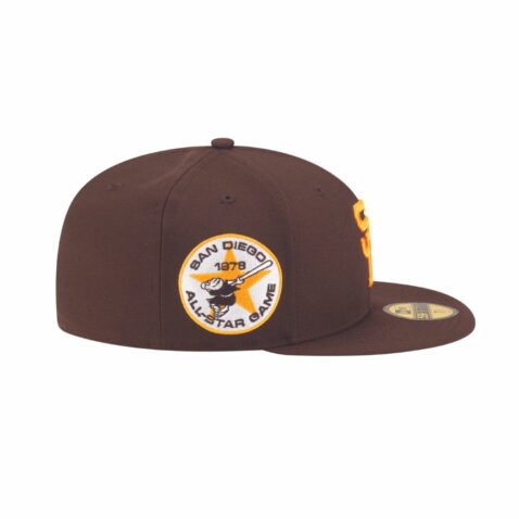 New Era x Diet Starts Monday 59Fifty San Diego Padres Cooperstown Fitted Hat Brown Gold - Image 6