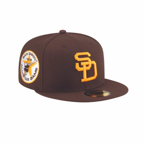 New Era x Diet Starts Monday 59Fifty San Diego Padres Cooperstown Fitted Hat Brown Gold - Image 3