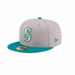 New Era x Diet Starts Monday 59Fifty Seattle Mariners Cooperstown Fitted Hat Gray Turquoise