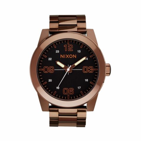 Nixon Corporal Stainless Steel Chocolate Dark Roast