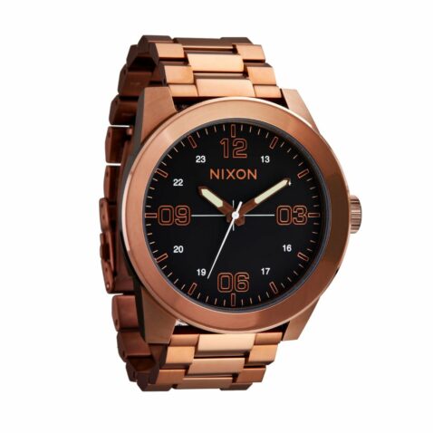 Nixon Corporal Stainless Steel Chocolate Dark Roast