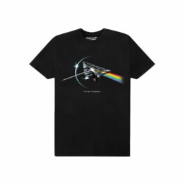 Paper Planes Colorful Reflection Short Sleeve T-Shirt Black