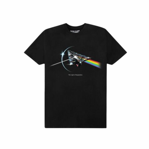 Paper Planes Colorful Reflection Short Sleeve T-Shirt Black