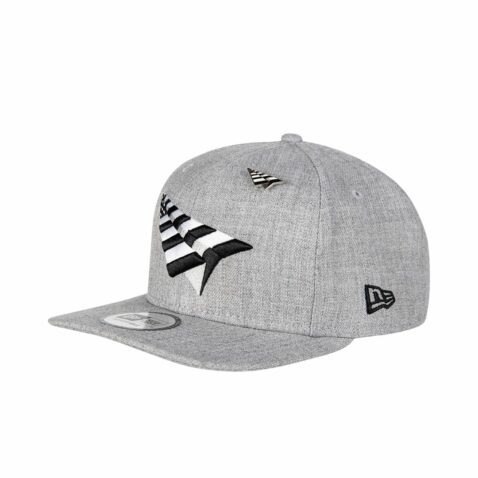 Paper Planes Grey Boy Crown Old School Snapback Hat Heather Grey
