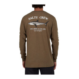 Salty Crew Classic Bruce Long Sleeve T-Shirt Mocha Heather