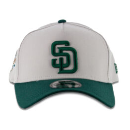 New Era 9Forty San Diego Padres Earth A-Frame Snapback Hat Stone Gray Green
