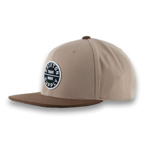 Brixton Oath III Snapback Hat Khaki Sepia