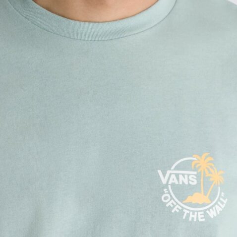 Vans Classic Mini Dual Palm II Short Sleeve T-Shirt Gray Mist Yellow - Image 3