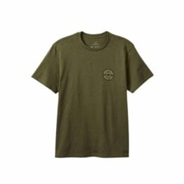 Brixton Crest II Short Sleeve T-Shirt Ivy Green Sand Navy Blue