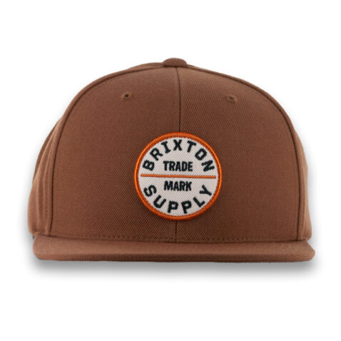 Brixton Oath III Snapback Hat Pinecone Brown - Image 2