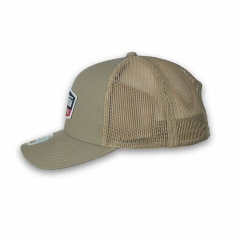 Brixton Regal Netplus MP Trucker Snapback Hat Khaki Khaki - Image 3