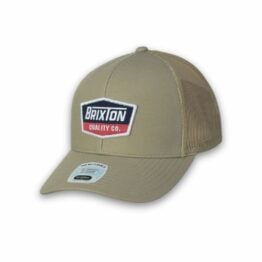 Brixton Regal Netplus MP Trucker Snapback Hat Khaki Khaki